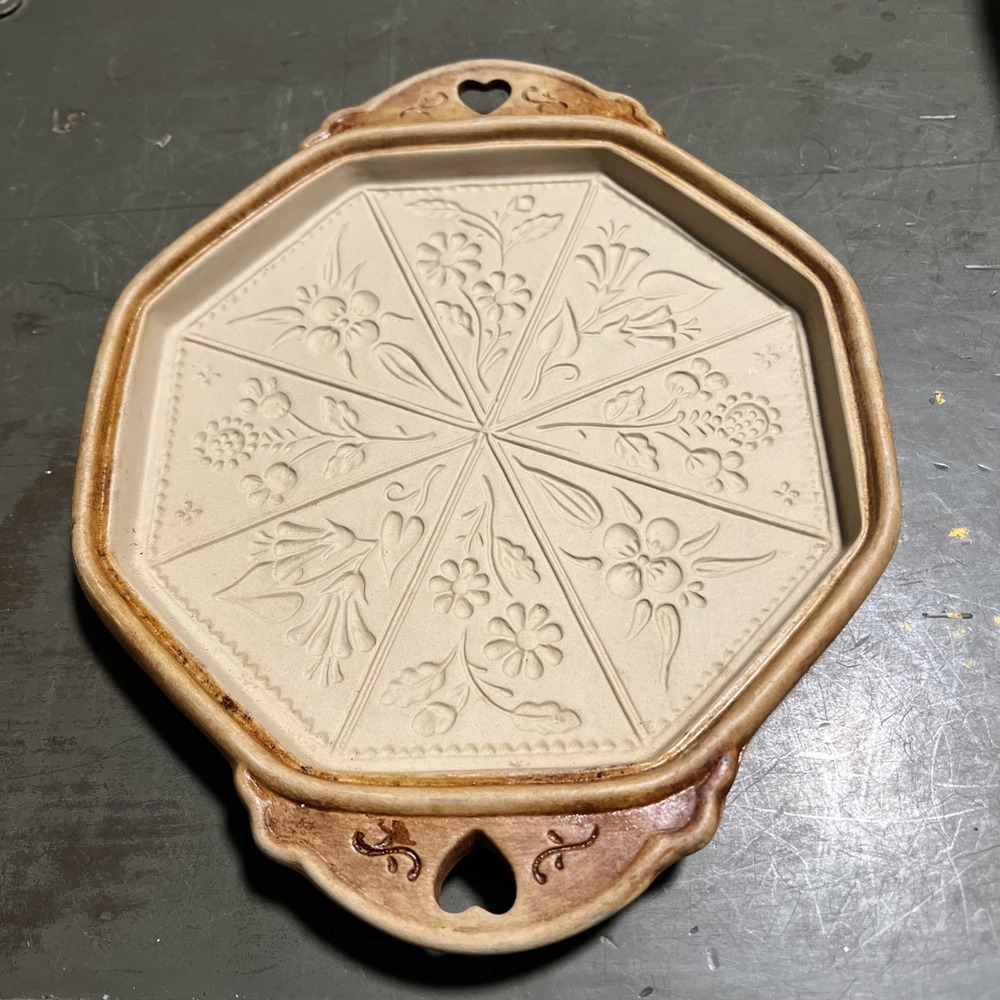 Brown Bag Cookie Art Hill Design 1988 Octagonal Wildflower Cookie Stamp Mold